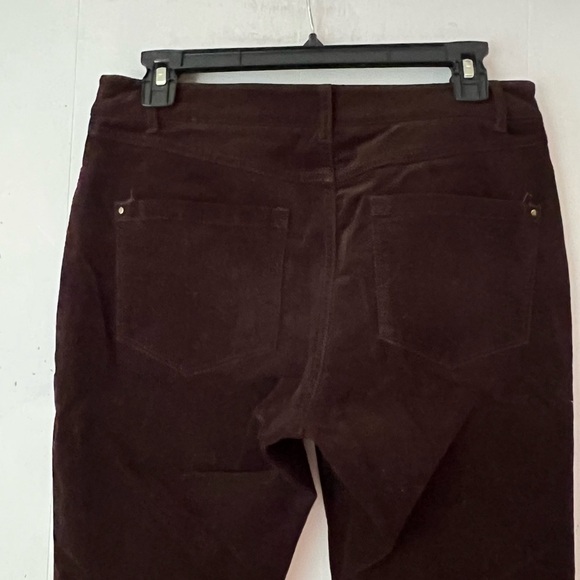 PURE Collection Chocolate Brown Velvet Straight Leg Jeans Size 10 - Picture 5 of 10